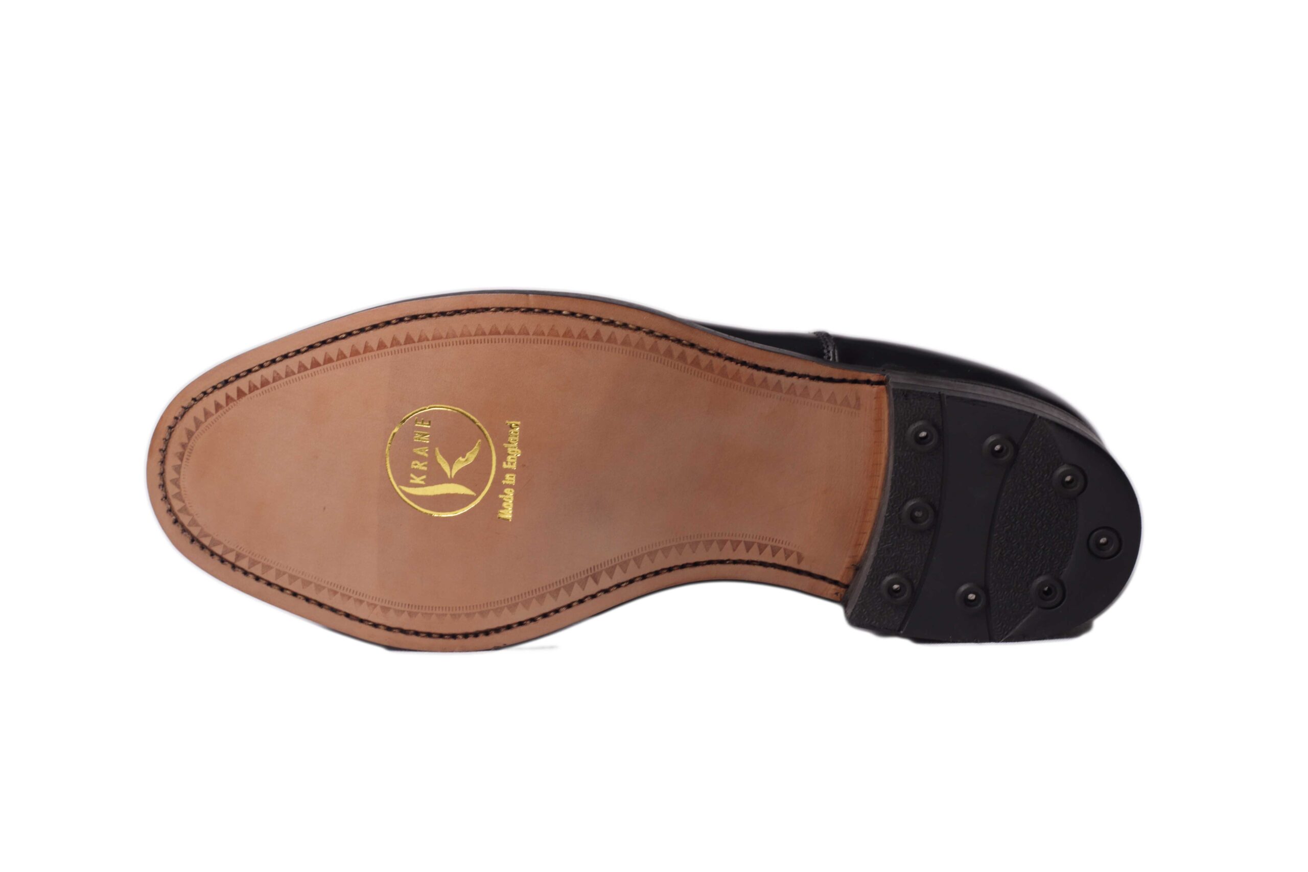 Oxford Shoe with Patent Toe Cap