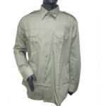 Shirt – Khaki Poplin (Mint Green) – Long Sleeve