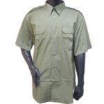 Shirt – Khaki Poplin (Mint Green) – Short Sleeve